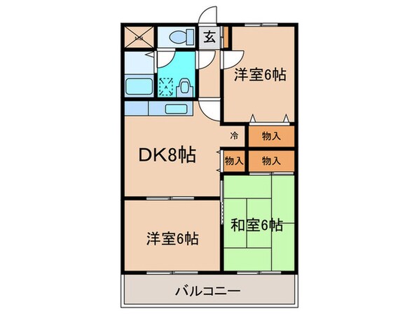 ボヌール山崎の物件間取画像